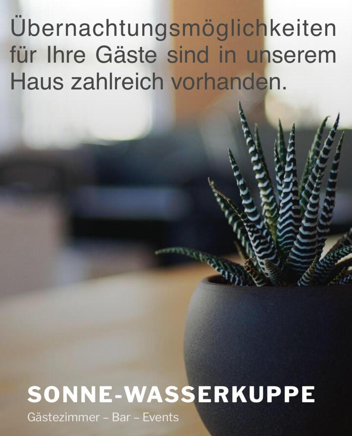 Zur Sonne "Gasthaus-Bar-Events" Poppenhausen Eksteriør billede