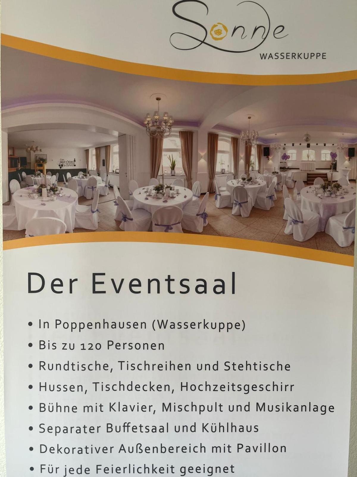 Zur Sonne "Gasthaus-Bar-Events" Poppenhausen Eksteriør billede