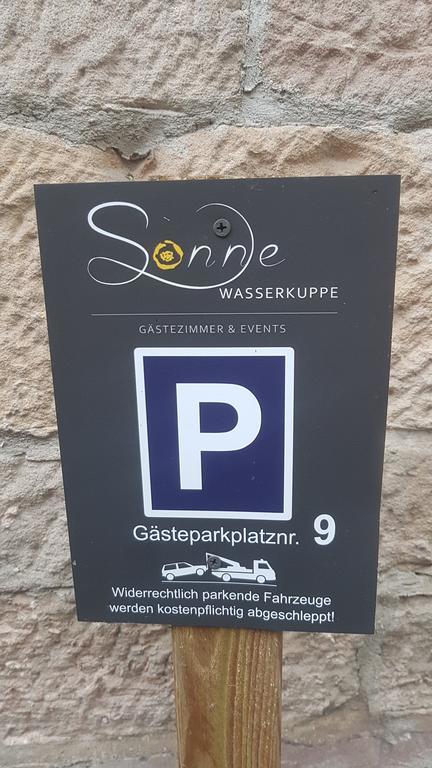 Zur Sonne "Gasthaus-Bar-Events" Poppenhausen Eksteriør billede